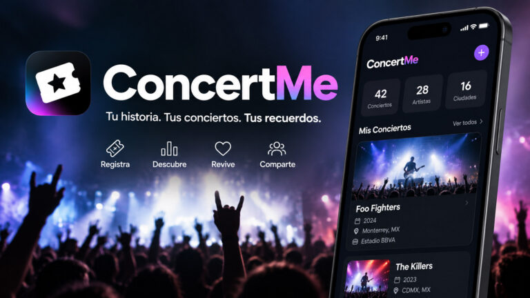 Proyecto ConcertMe: aplicación móvil y plataforma de gestión